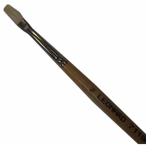 Pinceau Soies cambrées brosse plate n°2 Pinceau Soies cambrées brosse plate n°2