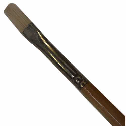 Pinceau Soies cambrées brosse plate n°4 Pinceau Soies cambrées brosse plate n°4