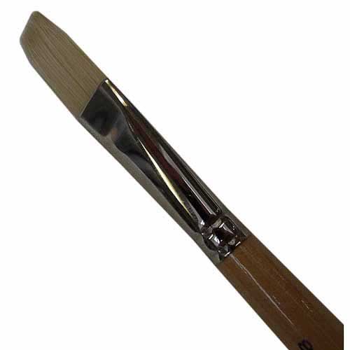 Pinceau Soies cambrées brosse plate n°8 Pinceau Soies cambrées brosse plate n°8