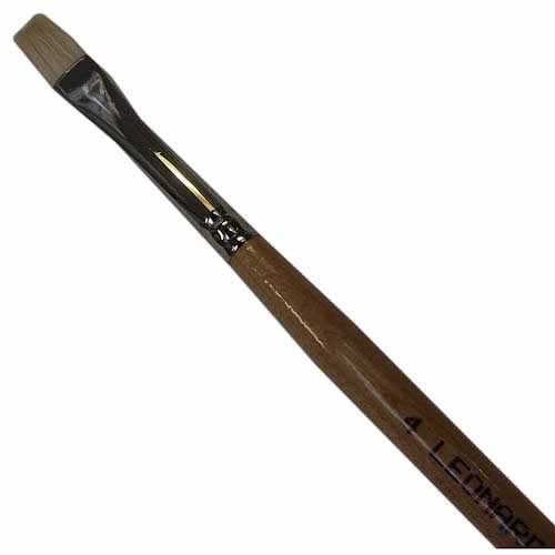 Pinceau Soies cambrées brosse courte carrée n°4 Pinceau Soies cambrées brosse courte carrée n°4