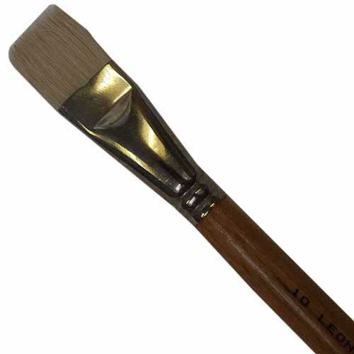 Pinceau Soies cambrées brosse courte carrée n°10