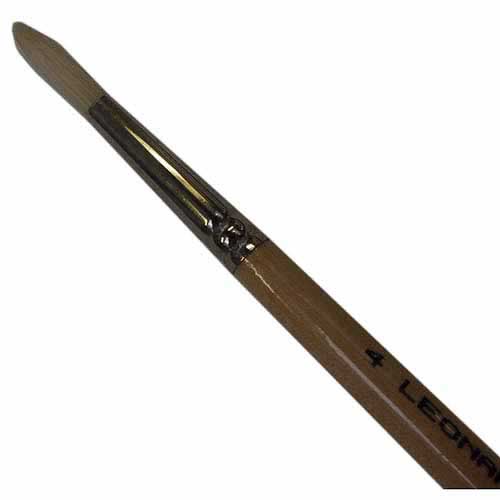 Pinceau Soies cambrées brosse ronde n°4 Pinceau Soies cambrées brosse ronde n°4