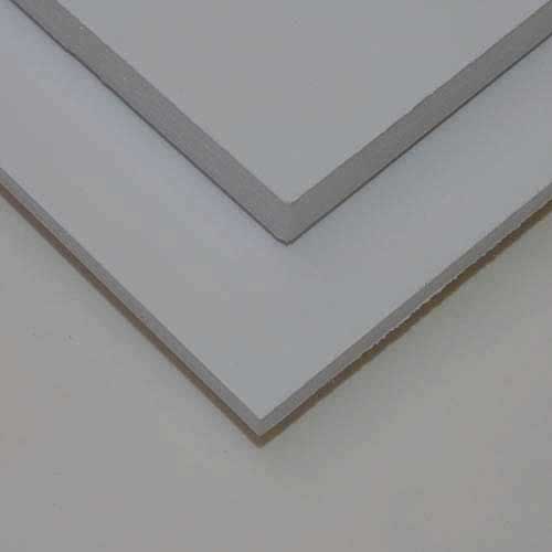 Carton plume 10 mm BLANC / AME BLANCHE 70 cm x 100 cm