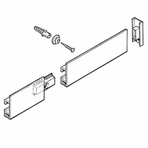 Cimaises clip mat 2 m