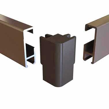 Cimaise éclairante Cliprail 2 hang and light raccord angle Cimaise éclairante Cliprail 2 hang and light raccord angle